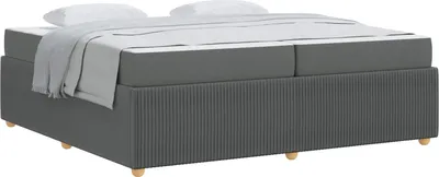 Produktbild von vidaXL Bettrahmen Dunkelgrau 200 x 200 cm Stoff
