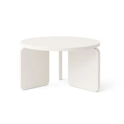 Zdjęcie produktu dla Stolik kawowy TAO, 60 cm, minimalistyczny i ponadczasowy – biały