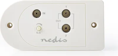 Produktbild von Nedis CATV-Verstärker | Verstärkung dBi (bei Antennenkabel): 25 dB | 40-862 MHz | Anzahl der Ausgänge: 2 | Verstärkungsregelung | Weiss NE550706476
