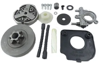 Produktbild von MATRIX Ersatzteil Kupplung Ölpumpe Set für Benzin Kettensäge Motorsäge MCS 38-36