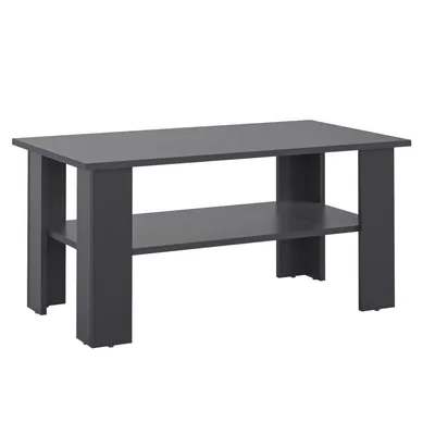 Produktbild von KOMTO Couchtisch Vienna Wohnzimmertisch Modern Couchtisch Holz Tisch Wohnzimmer Coffee Table Beistelltisch Sofatisch Kaffeetisch 90x50x43 cm Anthrazit