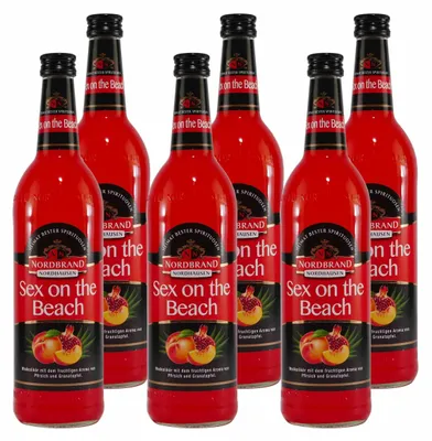 Produktbild von Nordbrand Sex on the Beach Wodkalikör (6 x 0,7L)