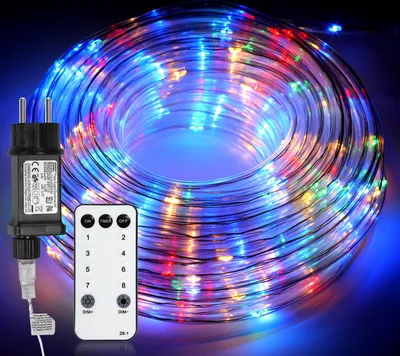 Produktbild von SWANEW 20M LED lanové svetlo LED svetelná reťaz 8 režimov IP65 vodotesné lanové svetlo vonkajšie záhradné párty vianočné dekorácie farebné
