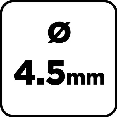 Imagen del producto de Broca para metal, acero rápido (HSS), según la norma DIN 340, de 4,5 mm