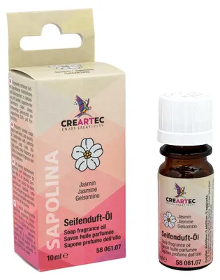 Produktbild von CREARTEC Sapolina Seifenduftöl - Jasmin -10 ml - zur Herstellung von frisch riechender Seife - 5806107