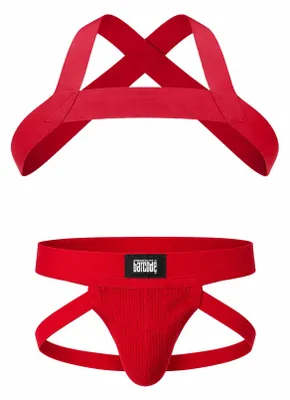 Zdjęcie produktu dla Barcode Berlin Multipack 1x Anton Jock Red + 1x Harness Matt Red - Größe M