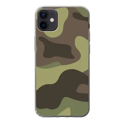 Produktbild von MuchoWow® Handyhülle Schutzhülle Hülle für iPhone 12 mini Illustration eines Tarnmusters Silikon Softcase Handy Hülle - Bild