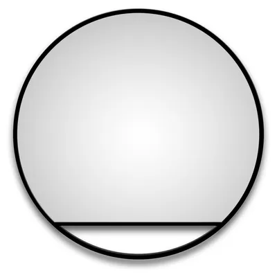 Zdjęcie produktu dla Lustro ?cienne okr?g?e Talos Black Hole Light Matt Ø 80 cm - lustro ?azienkowe z o?wietleniem po?rednim - pod?wietlane lustro z neutralnym bia?ym ?wiat?em - wysokiej jako?ci matowa czarna aluminiowa rama - lustro ?azienkowe