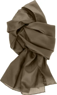 Produktbild von Seidenschal Halstuch Schal khaki Seide 180x45cm