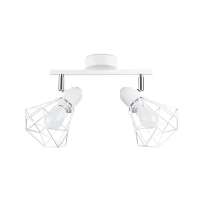 Zdjęcie produktu dla Lampa sufitowa ARTEMIS biała chromowana 2xE14x40W metal wym:19x31x17cm IP20 Sollux Lighting