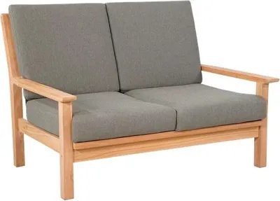 Produktbild von Loungesofa - Teakholz - 124x86x82,5 cm - Inkl. Kissen - Olefin 357 g/m²