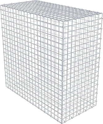 Produktbild von Gabione 100 cm x 100 cm x 50 cm (L x H x T), Maschenweite 5 x 5 cm, Spiralring