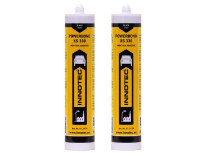 Produktbild von 2 Stück Innotec Powerbond Schwarz - Premium Montagekleber - Kleben statt Bohren Wasserresistent - Kraftkleber für innen & außen - hohe Anfangshaftung