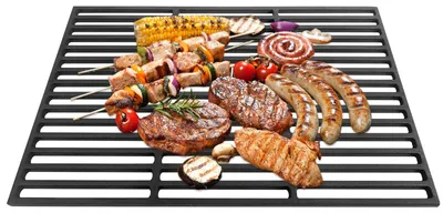 Image de Solidchoice - Grille de barbecue en fonte, dimensions 60 x 40 cm
