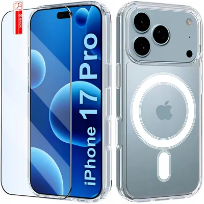 Obrázok produktu pre Magnetické priehľadné puzdro pre iPhone 17 Pro | MAGSAFE CASE | + sklo