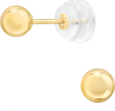 Produktbild von Ohrringe Ohrstecker 585 Gelbgold 14kt mit Kugel 3-4mm Größe - 4 mm