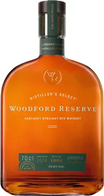 Produktbild von Woodford Reserve Kentucky Straight Rye Whiskey mit RITZENHOFF Nosing Glas | 45,2 % vol | 0,7 l