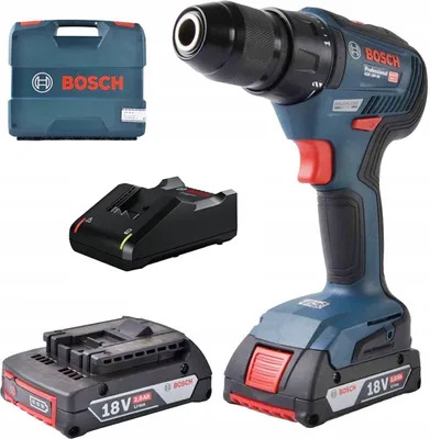 Produktbild von Bosch GSR 18V-50 - Elektrischer Schraubendreher - Pistolengriff - Schwarz - Blau - Bürstenlos - 1800 RPM - 460 RPM