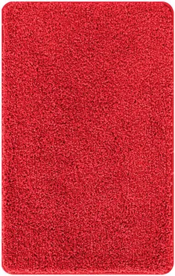 Produktbild von vidaXL Rutschfeste Badmatte Rot 60 x 90 cm PP