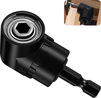 Obrázek produktu pro Úhlový šroubovák, pravoúhlá vrtačka, multifunkční úhlový držák bitů 105° s rychlou výměnou 1/4" a magnetickým držákem bitů, adaptér bitů pro vrtání v úzkých prostorech