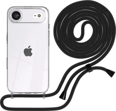 Produktbild von EAZY CASE Handykette mit Hülle für Apple iPhone Air Backcover Handykette, zum Umhängen in Schwarz