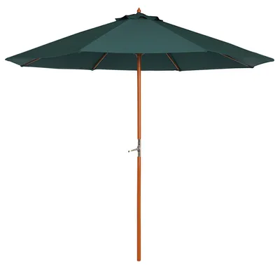 Produktbild von Dunkelgrün Gartenschirm Sonnenschirm Holzschirm Holz