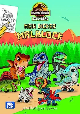 Zdjęcie produktu dla Jurassic World Explorers: Mein dicker Malblock