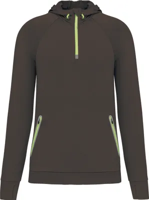Produktbild von PROACT® Kapuzen-Sweatshirt 1/4 Sport-Reißverschluss Uni
