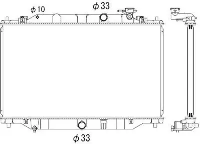 Produktbild von DIEDERICHS DCM2283 Kühler Wasserkühler Motorkühler für MAZDA CX-5 (KE, GH)