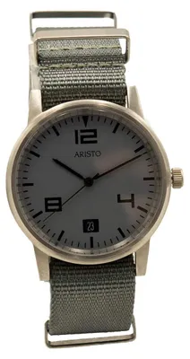 Produktbild von Aristo Streethunter Quarz Herrenuhr Textilband Grau 7H114 - Germany