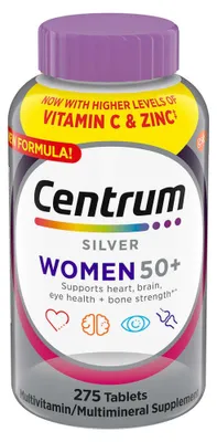 Image de Centrum Silver Femmes 50+ Multivitamines 275 comprimés