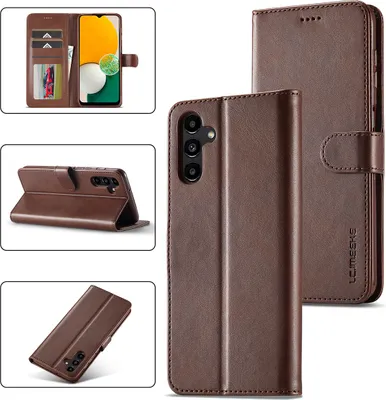 Produktbild von Galaxy A24 Hülle, Klapphüllen Brieftasche Leder Magnetverschluss Ständer Schutzhülle für Samsung Galaxy A24 4G Braun