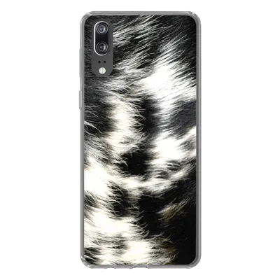 Produktbild von MuchoWow® Handyhülle Schutzhülle Hülle für Huawei P20 Die Kuhhaut einer Langhornkuh Silikon Softcase Handy Hülle - Hardcover
