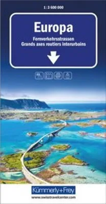 Obrázek produktu pro Kümmerly+Frey Silniční mapa Evropy Dálnice 1:3,6 milionu