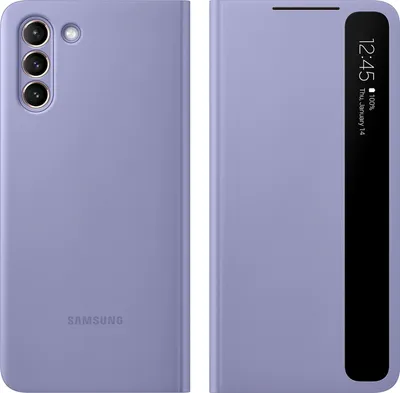 Produktbild von Samsung Clear View Cover für Galaxy S21+ violett (EF-ZG996CVEGEW)