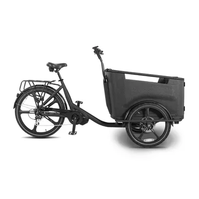 Produktbild von SachsenRAD T9 Grand Modern 250W 36V 14.5AH Lastenfahrrad Elektro für Kindertransport mit feuerfester EPP-Box mit Einstiegstür, 110NM Mittelmotor