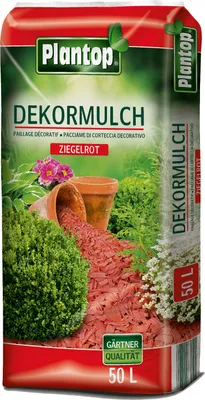 Produktbild von Plantop Dekor-Mulch ziegelrot 50l