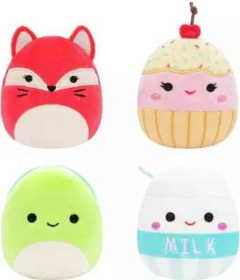 Produktbild von Squishville Mini Squishmallows Plüschfiguren 4er-Pack D 5 cm