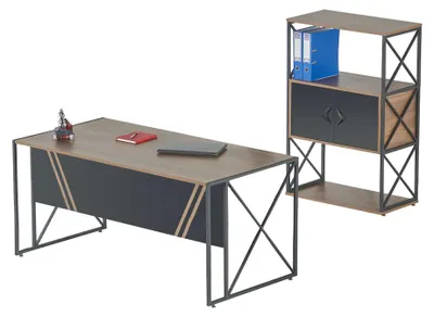 Obrázek produktu pro Designový studijní set kancelářský stůl Moderní kartotéka