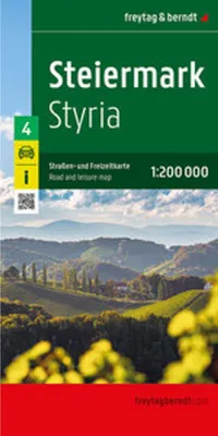 Produktbild von Steiermark, Straßen- und Freizeitkarte 1:200.000, freytag & berndt