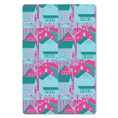 Produktbild von MuchoWow® Mauspad Mousepad Muster - Abstrakt - Haus 18x27 cm - Mousepads - Maus Mat - Pad - Mausunterlage
