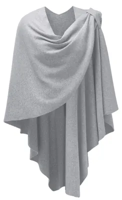 Produktbild von Damen-Poncho mit Strick-Cape für Abendkleidung