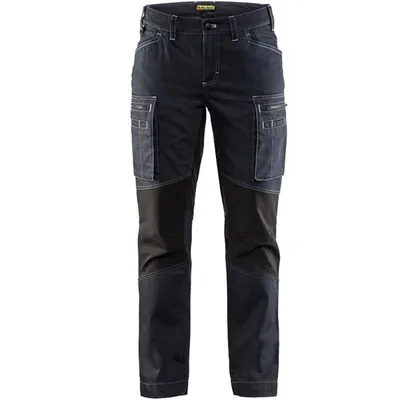 Produktbild von Blakläder Damen Service Bundhose mit Stretch 7159 1142 in zwei Farben, Farbe:marineblau/schwarz, Größe:36