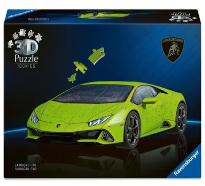 Produktbild von 3D Puzzle Lamborghini Huracán EVO , Iconics , Grüne Edition , 108 Teile