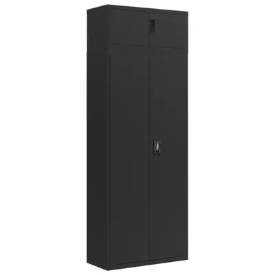 Obrázek produktu pro vidaXL Skříň na dokumenty černá 90x40x240 cm ocelová