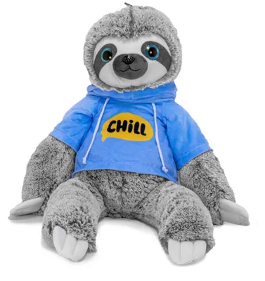 Produktbild von Faultier Kuscheltier XXL 80 cm Plüschtier Plush Stofftier Chill Blau