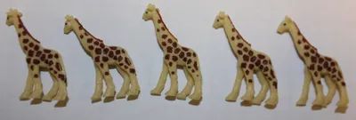 Produktbild von Safari - 342622 - Good Luck Minis - Glücksminis, Giraffen, ca. 3cm, PVC, 5 Stück
