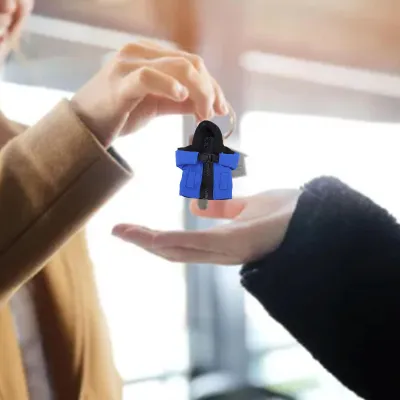 Obrázek produktu pro Dolů Kabát Klíčenka Roztomilý Malá bunda Klíčenka Unikátní Klíčenka pro tašku batoh kabelku