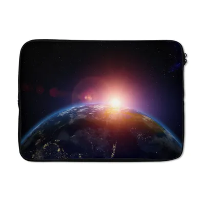 Produktbild von MuchoWow® Laptop Hülle 14 ZollSonnenaufgang aus dem Weltraum Laptoptasche - Laptoptasche - Stoßsicher - Schutzhaube