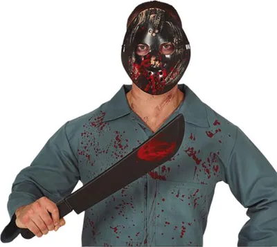 Produktbild von Guirca Maske Und Machete 54 Cm One Size